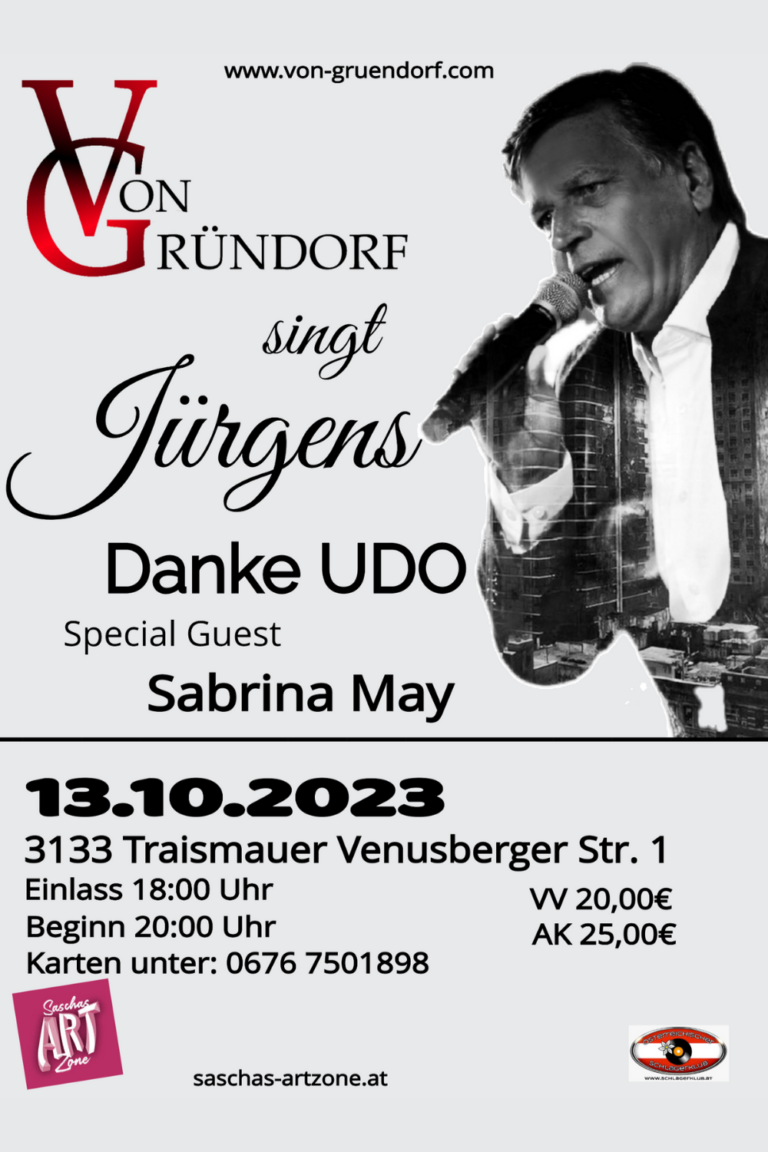 Von Gründorf singt Jürgens, Danke Udo Show
