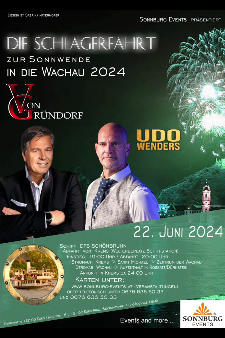 Mit Von Gründorf und Udo Wenders in die Wachau 2024