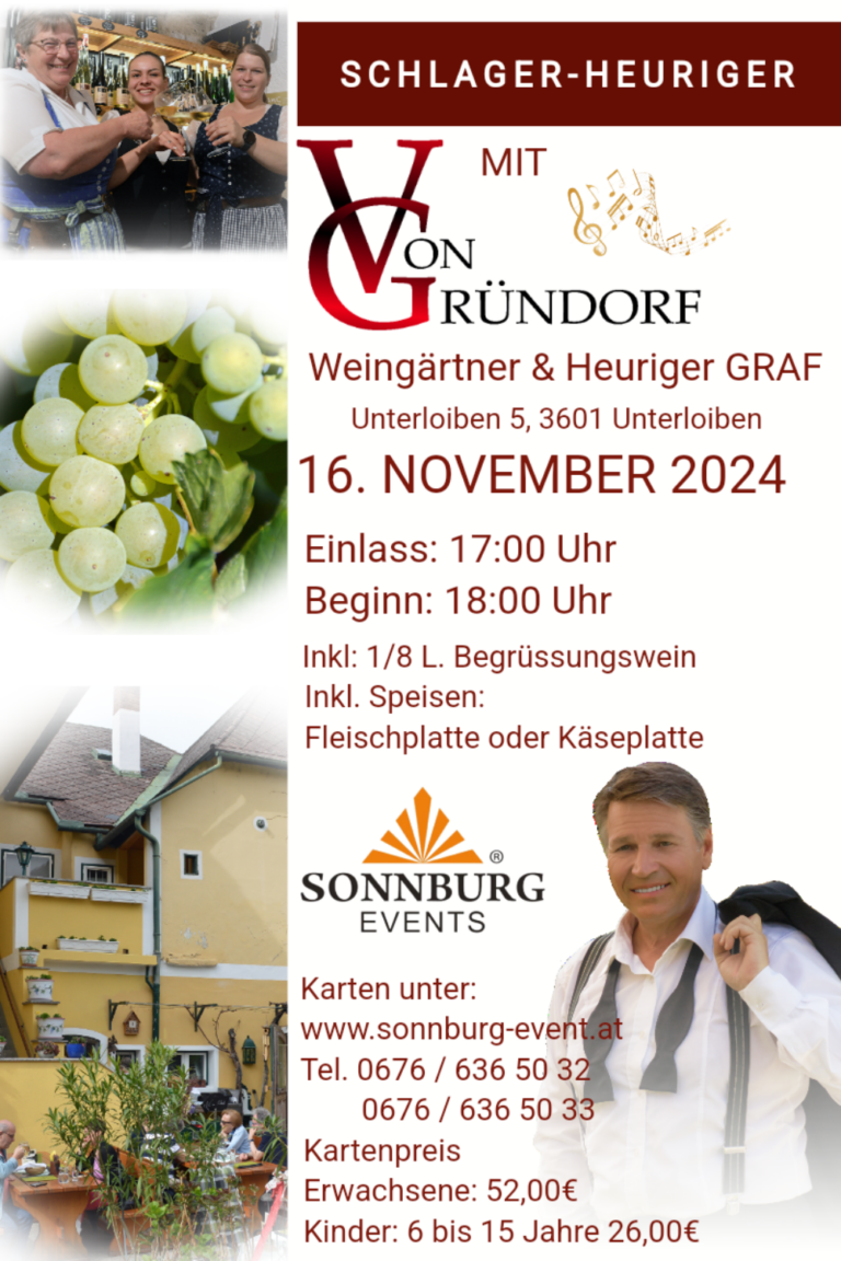 Schlager Heuriger mit Von Gründorf